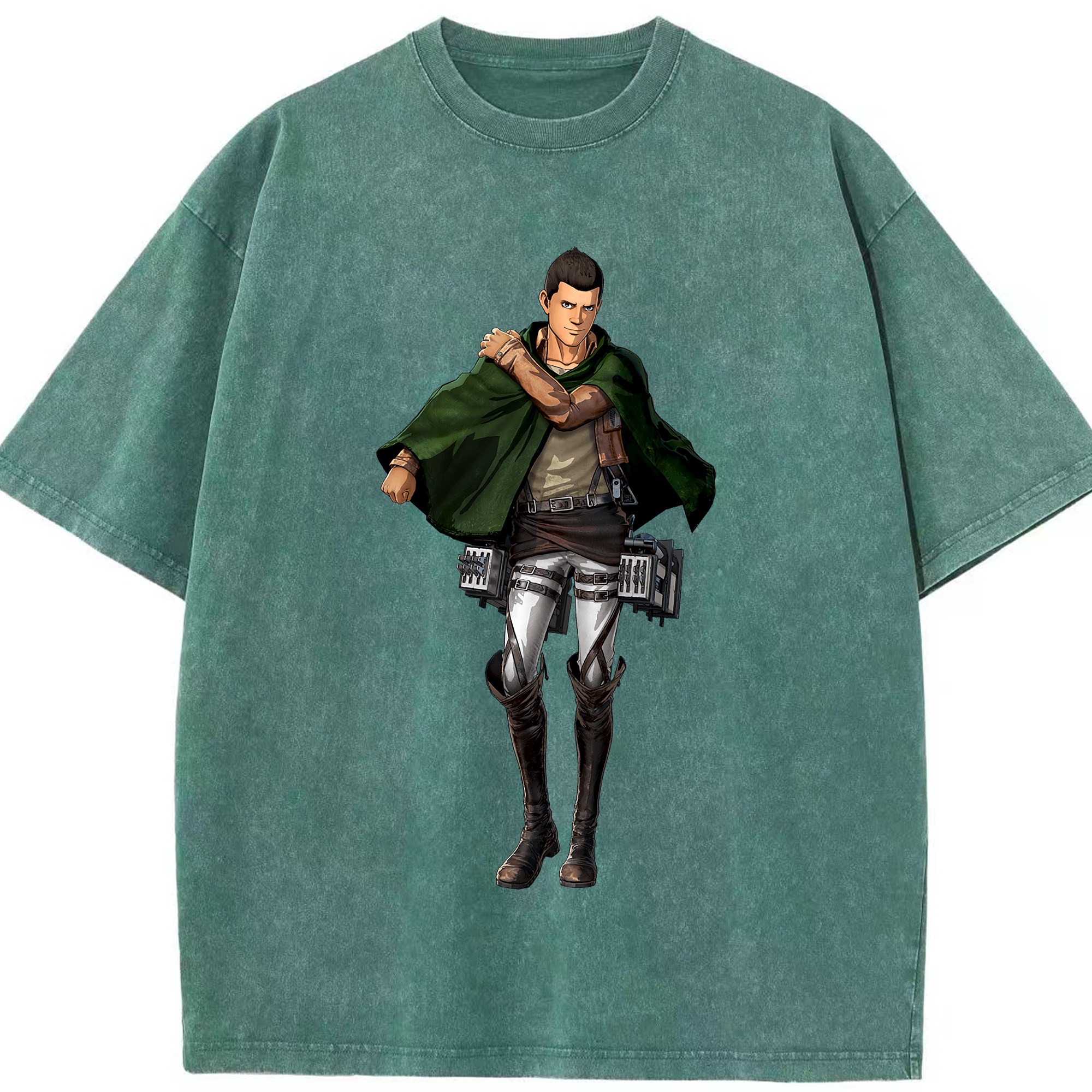（画像用） 進撃の巨人 Attack on Titan 綿100% ヴィンテージ風 半袖Tシャツ（フロントプリント）